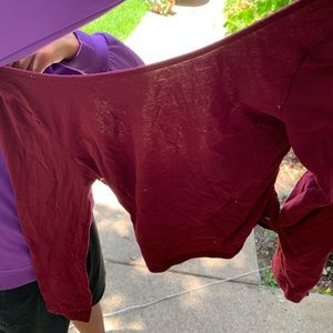 Maroon crop top